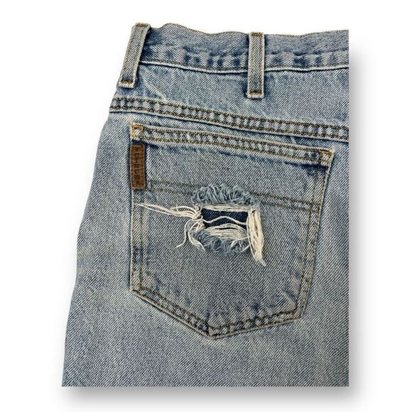 Cinch Distressed Jean Cutoff Shorts Size 33x38 - Picture 5 of 7